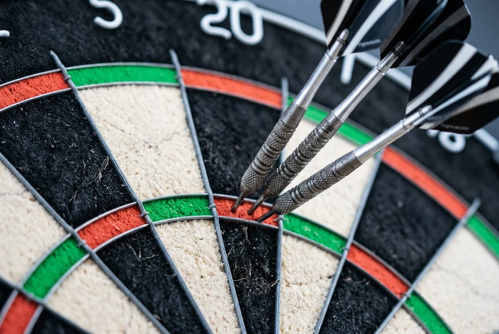 Three-Dart-Average-Wetten Darts mit 95-plus und 100-plus Linien als Pricing-Klassiker für Schweizer Tippende
